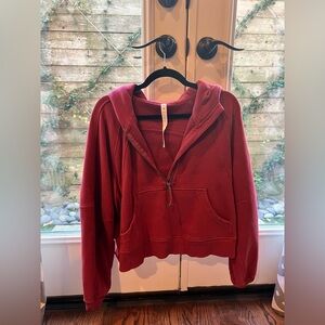 Lululemon scuba sweater in maroon - size M/L